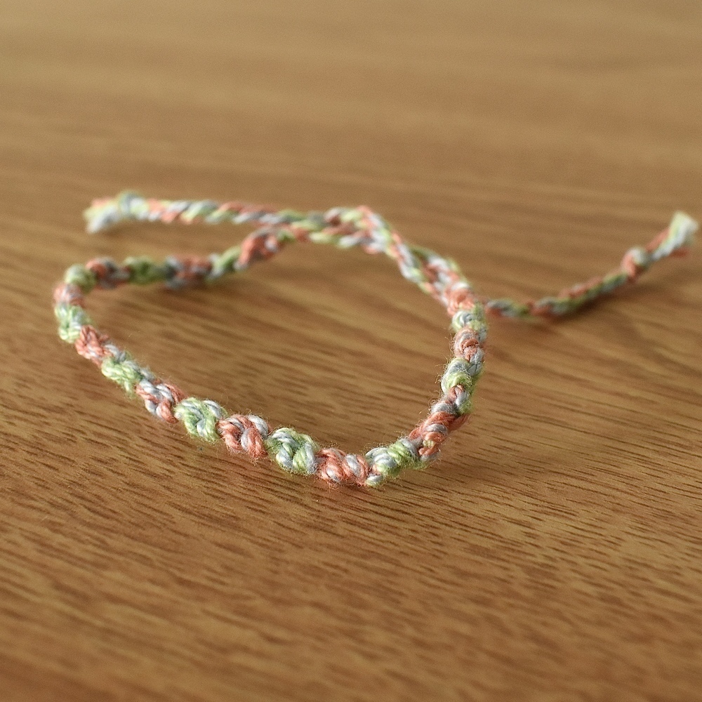 Tangerine Mint Woven Bracelet